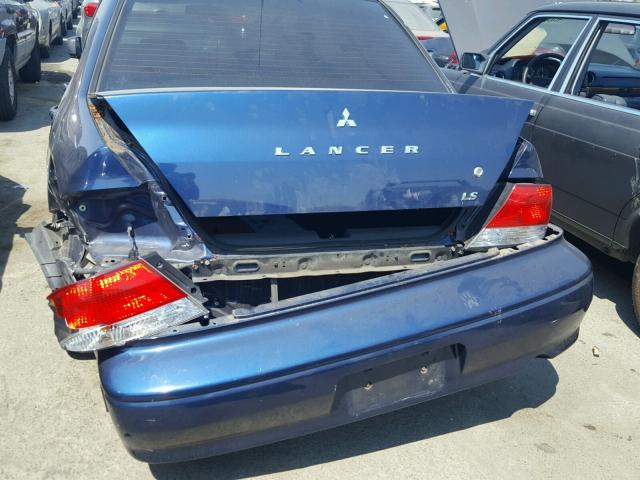 JA3AJ36E43U099794 - 2003 MITSUBISHI LANCER LS BLUE photo 9