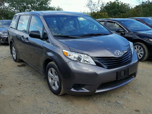 5TDZZ3DC8HS795651 - 2017 TOYOTA SIENNA BAS CHARCOAL photo 1