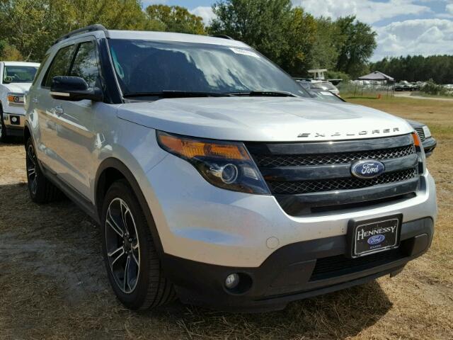 1FM5K8GT0FGA06648 - 2015 FORD EXPLORER S SILVER photo 1