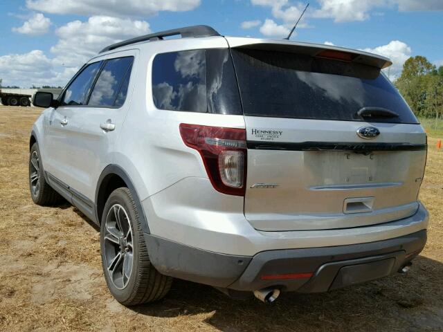 1FM5K8GT0FGA06648 - 2015 FORD EXPLORER S SILVER photo 3