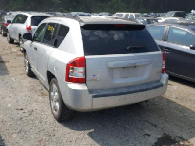 1J8FF57W67D100342 - 2007 JEEP COMPASS LI SILVER photo 3