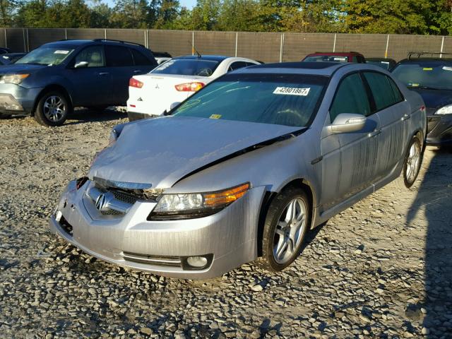 19UUA66218A018847 - 2008 ACURA TL SILVER photo 2