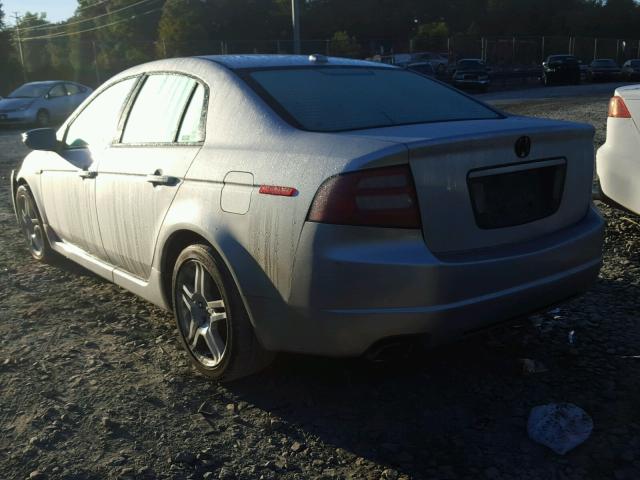 19UUA66218A018847 - 2008 ACURA TL SILVER photo 3