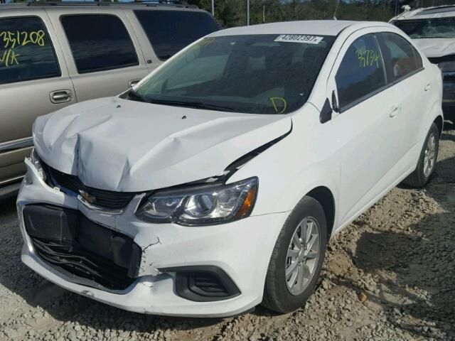 1G1JD5SH2H4142906 - 2017 CHEVROLET SONIC WHITE photo 2