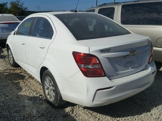 1G1JD5SH2H4142906 - 2017 CHEVROLET SONIC WHITE photo 3