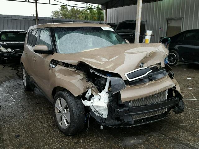 KNDJN2A29F7213983 - 2015 KIA SOUL BROWN photo 1