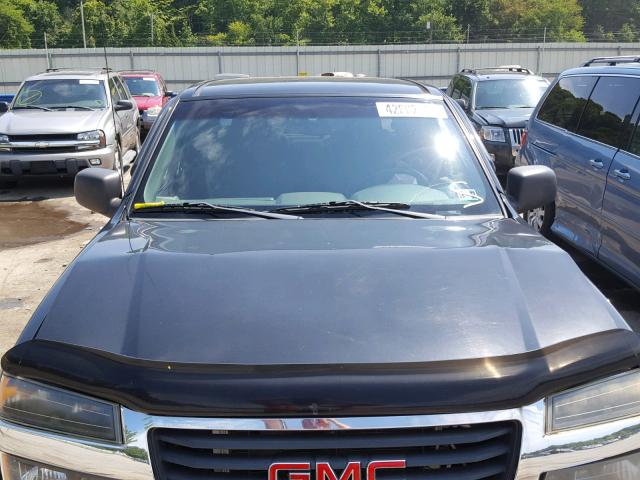 1GTDT136158254288 - 2005 GMC CANYON BLACK photo 7