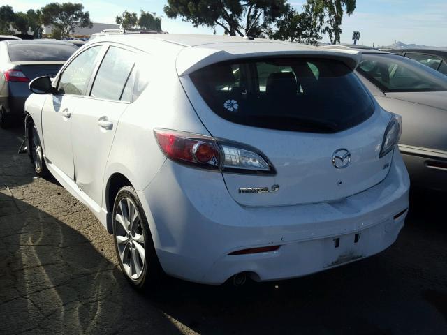 JM1BL1K67B1393175 - 2011 MAZDA 3 S WHITE photo 3