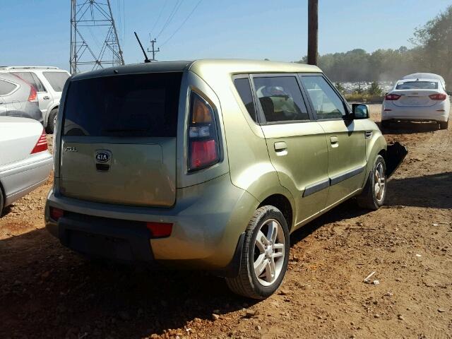 KNDJT2A26A7044276 - 2010 KIA SOUL + GREEN photo 4