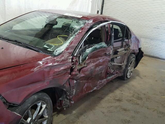 1G1ZK51789F203741 - 2009 CHEVROLET MALIBU RED photo 10