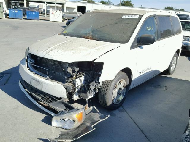 2D4RN4DG0BR744166 - 2011 DODGE GRAND CARA WHITE photo 2