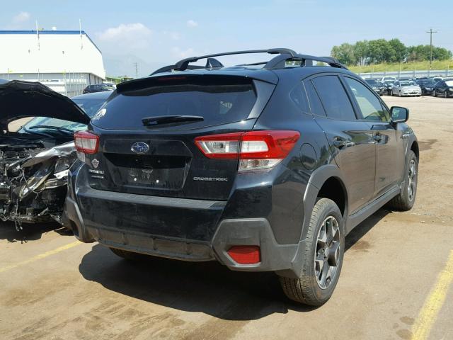 JF2GTABCXJH271736 - 2018 SUBARU CROSSTREK BLACK photo 4