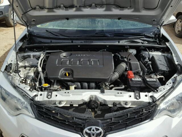 5YFBURHE5FP209914 - 2015 TOYOTA COROLLA L SILVER photo 7