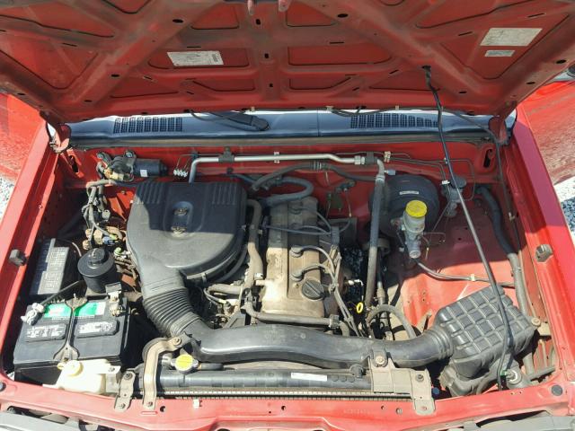 1N6DD21SXWC312400 - 1998 NISSAN FRONTIER X RED photo 7