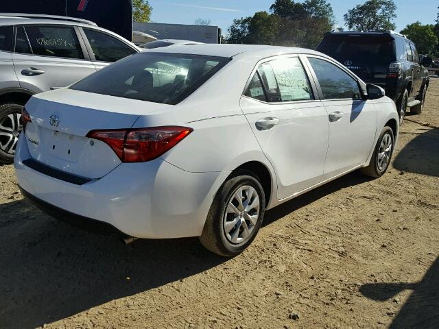 5YFBURHE3HP676557 - 2017 TOYOTA COROLLA L WHITE photo 4