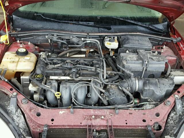 1FAHP34N66W230000 - 2006 FORD FOCUS ZX4 BURGUNDY photo 7