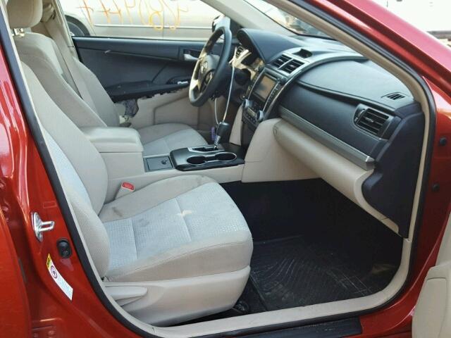 4T4BF1FK4CR240074 - 2012 TOYOTA CAMRY BASE RED photo 5