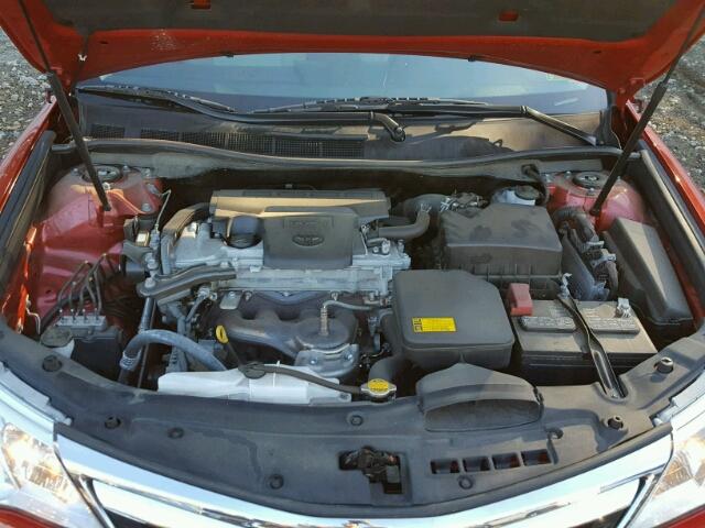 4T4BF1FK4CR240074 - 2012 TOYOTA CAMRY BASE RED photo 7