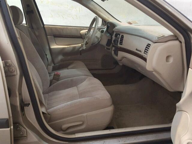 2G1WF52E039126232 - 2003 CHEVROLET IMPALA TAN photo 5