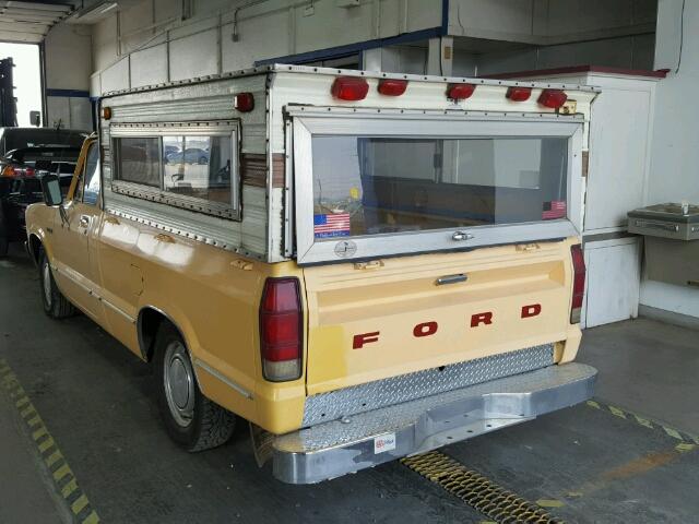 SGTBWE00595 - 1979 FORD COURIER YELLOW photo 3