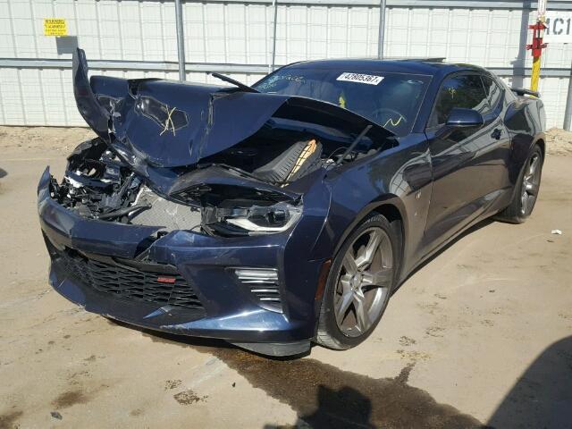 1G1FF1R72G0166148 - 2016 CHEVROLET CAMARO SS BLUE photo 2