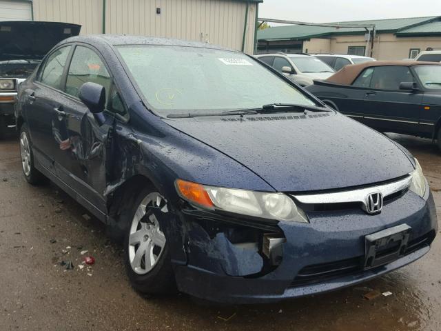 1HGFA16517L010403 - 2007 HONDA CIVIC BLUE photo 1