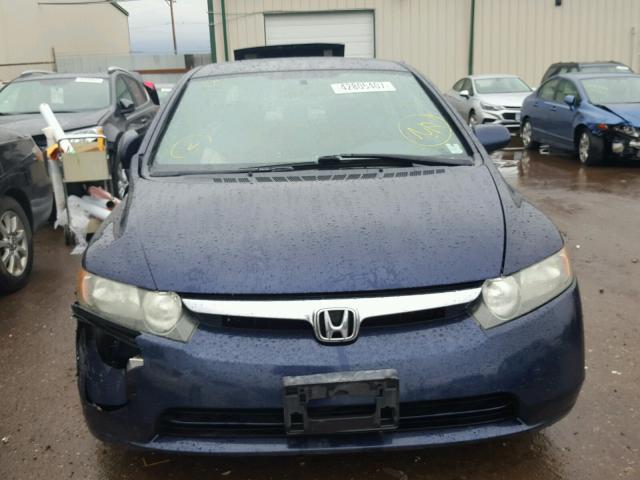 1HGFA16517L010403 - 2007 HONDA CIVIC BLUE photo 9