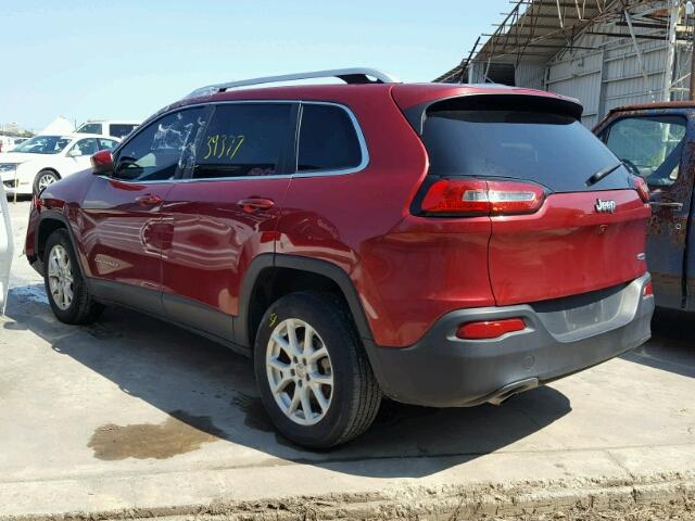 1C4PJLCB8FW690564 - 2015 JEEP CHEROKEE L RED photo 3