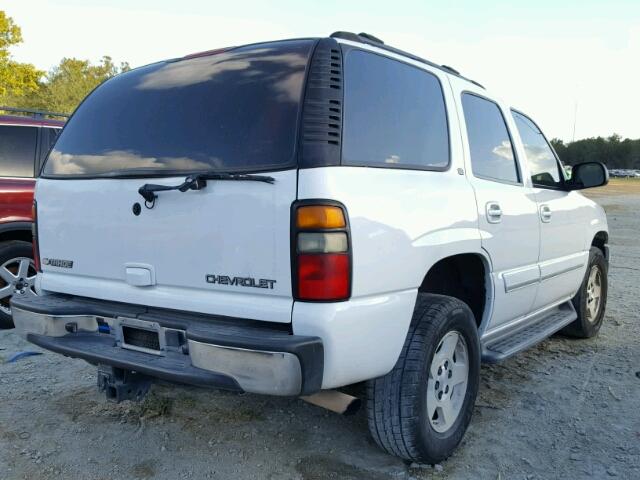 1GNEC13TX5J177124 - 2005 CHEVROLET TAHOE WHITE photo 4