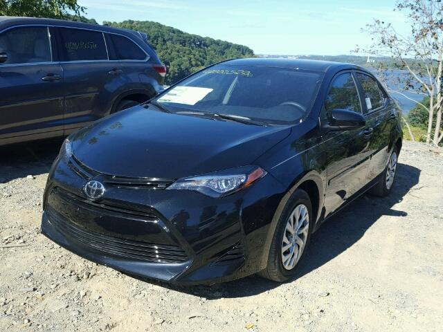 5YFBURHE6HP681851 - 2017 TOYOTA COROLLA L BLACK photo 2