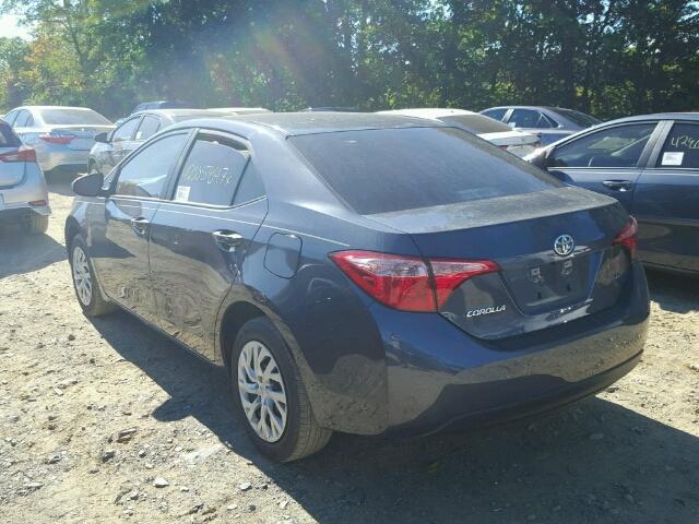 5YFBURHE1HP686052 - 2017 TOYOTA COROLLA L GRAY photo 3