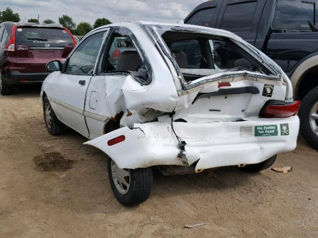 KNJLT05H9V6221794 - 1997 FORD ASPIRE WHITE photo 3