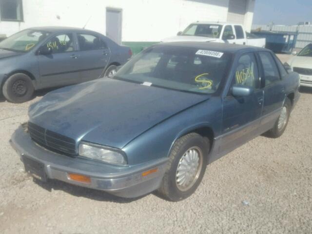 2G4WF55L0R1477629 - 1994 BUICK REGAL GRAN BLUE photo 2