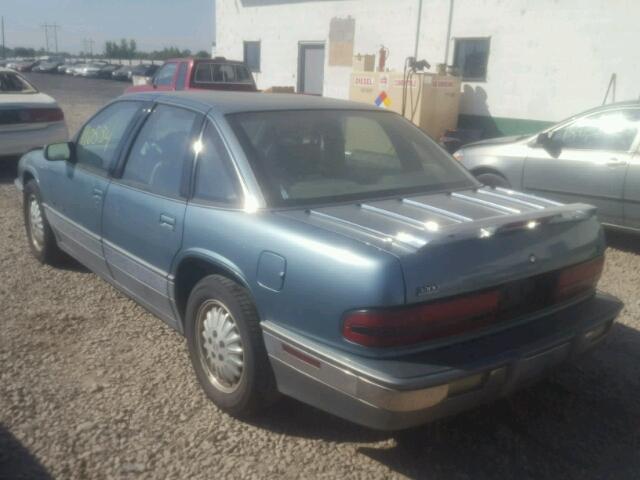 2G4WF55L0R1477629 - 1994 BUICK REGAL GRAN BLUE photo 3