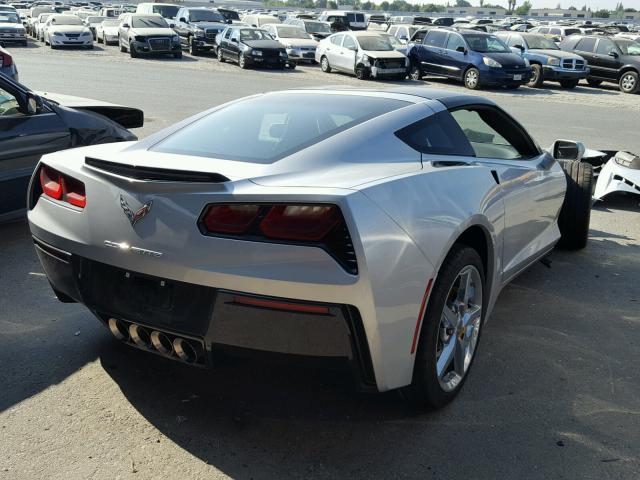 1G1YF2D74E5123338 - 2014 CHEVROLET CORVETTE S SILVER photo 4