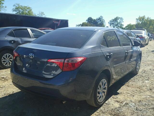 5YFBURHE6HP686824 - 2017 TOYOTA COROLLA L BLUE photo 4