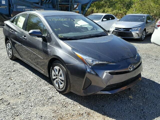 JTDKARFU6H3040615 - 2017 TOYOTA PRIUS CHARCOAL photo 1