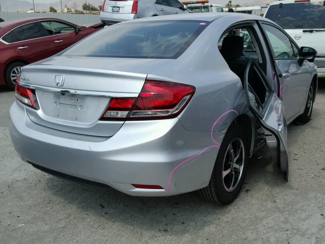 19XFB2F71FE240548 - 2015 HONDA CIVIC SE SILVER photo 4