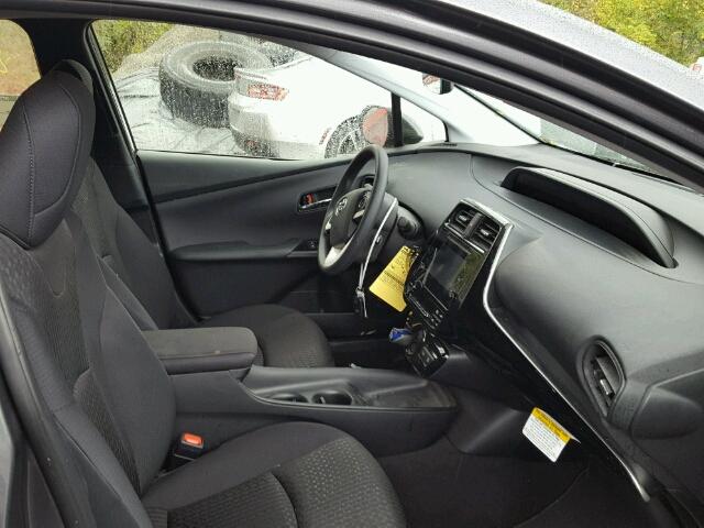 JTDKBRFU3H3040147 - 2017 TOYOTA PRIUS 灰色 照片 5