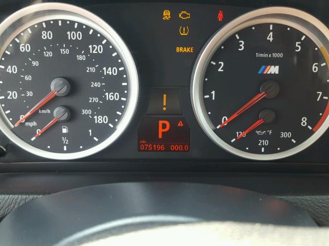5YMGZ0C56ALK13084 - 2010 BMW X6 M BLACK photo 8