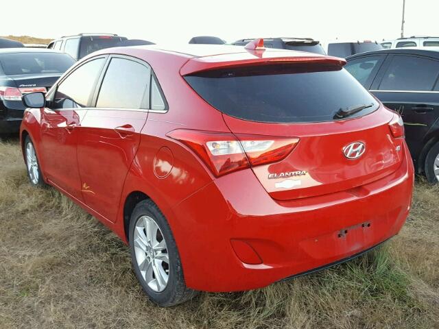 KMHD35LEXDU085999 - 2013 HYUNDAI ELANTRA GT RED photo 3