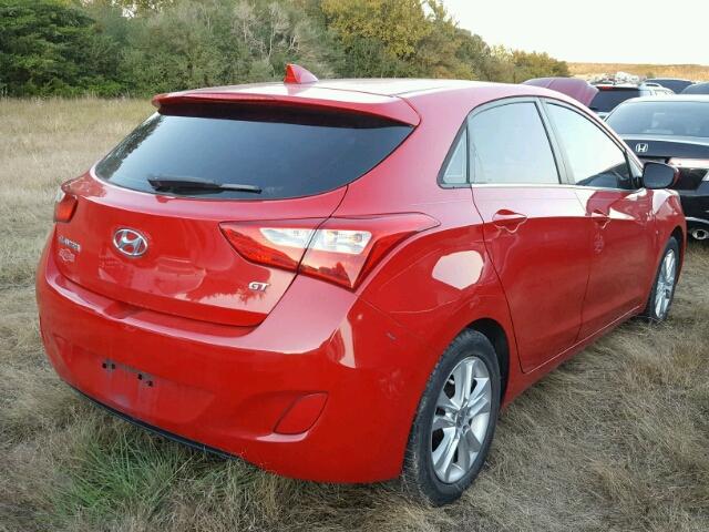 KMHD35LEXDU085999 - 2013 HYUNDAI ELANTRA GT RED photo 4