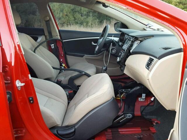 KMHD35LEXDU085999 - 2013 HYUNDAI ELANTRA GT RED photo 5