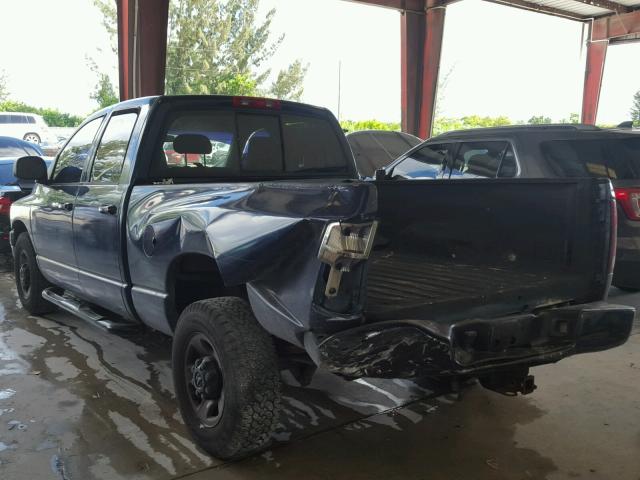 3D7KR28C66G154022 - 2006 DODGE RAM 2500 S BLUE photo 3