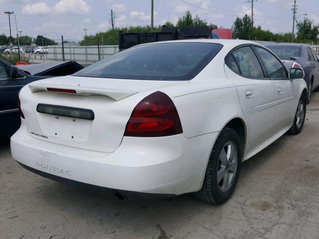 2G2WP552161225588 - 2006 PONTIAC GRAND PRIX WHITE photo 4