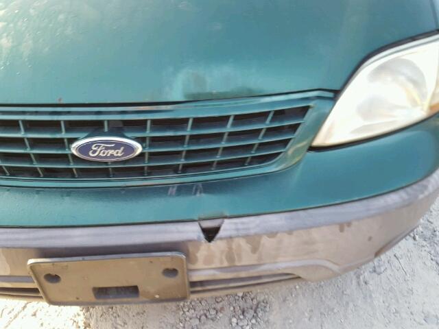 2FMZA50432BA39909 - 2002 FORD WINDSTAR L GREEN photo 10