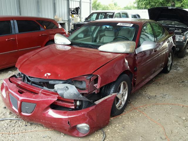 2G2WS522741353494 - 2004 PONTIAC GRAND PRIX BURGUNDY photo 2