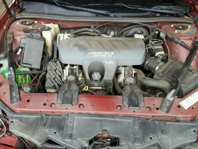 2G2WS522741353494 - 2004 PONTIAC GRAND PRIX BURGUNDY photo 7