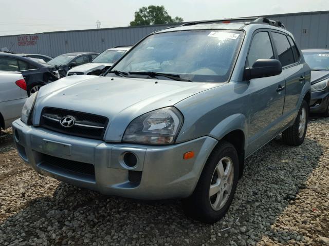 KM8JM12B16U274429 - 2006 HYUNDAI TUCSON GL TEAL photo 2