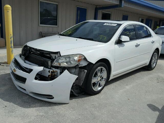 1G1ZD5EU2CF286013 - 2012 CHEVROLET MALIBU WHITE photo 2